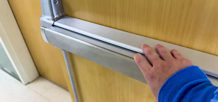 Installing a Push Bar on a Door Fleming Island